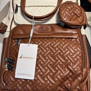 Babbleroo vegan leather diaper backpack